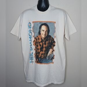 Vintage 90s Neil Diamond I Am Said Adult XL Band T-shirt Single Stitch USA EUC